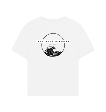 White Printed T-shirt Back
